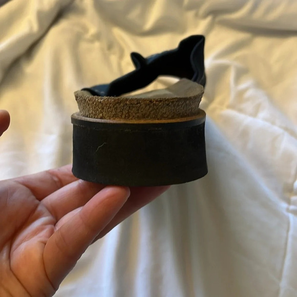 NAOT black Canvas Stretch Hydra Slip On Sandal Cork
Suede Footbed size 41 - Picture 3 of 9